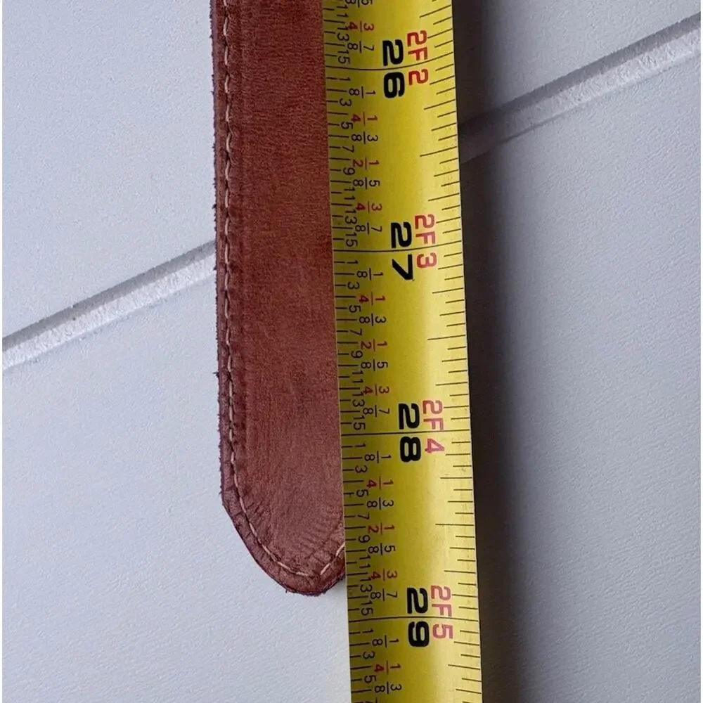 Gap Kids Purple Embossed Floral Genuine Leather Belt Western Boho Size M